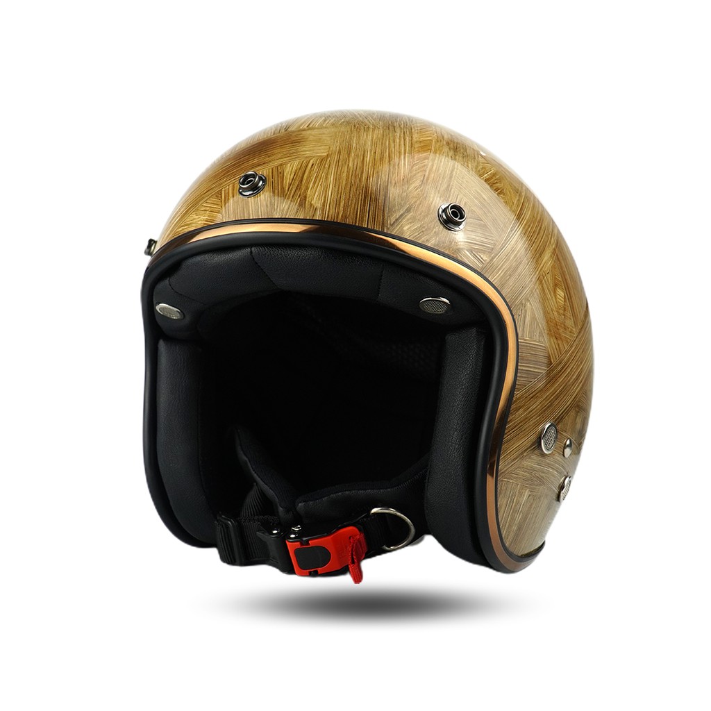 Jitsu Helm Retro Premium JR1 Wood-4