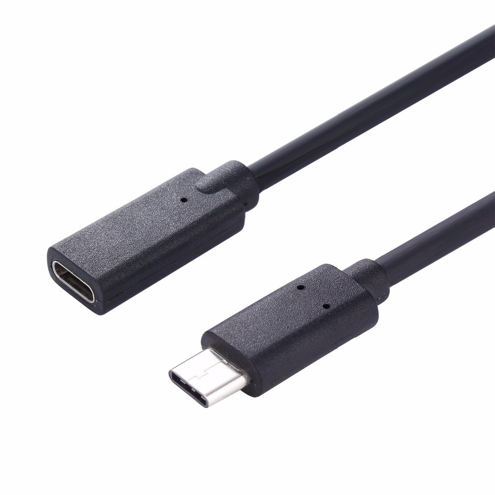 Kabel Ekstension USB Type C Male ke USB Type C Female 1 Meter - OMUABHBK Black