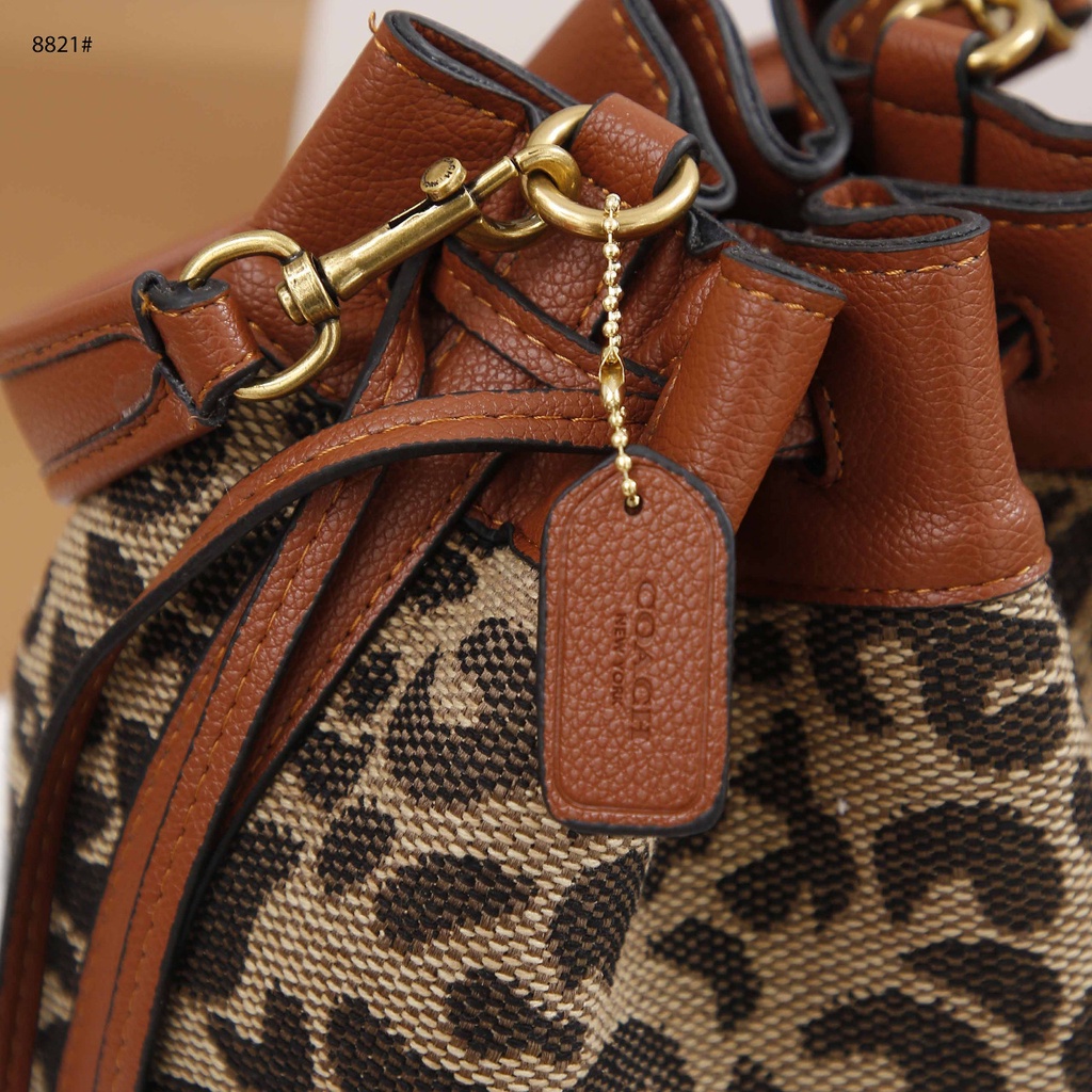 Coach Bucket Leopard #8821