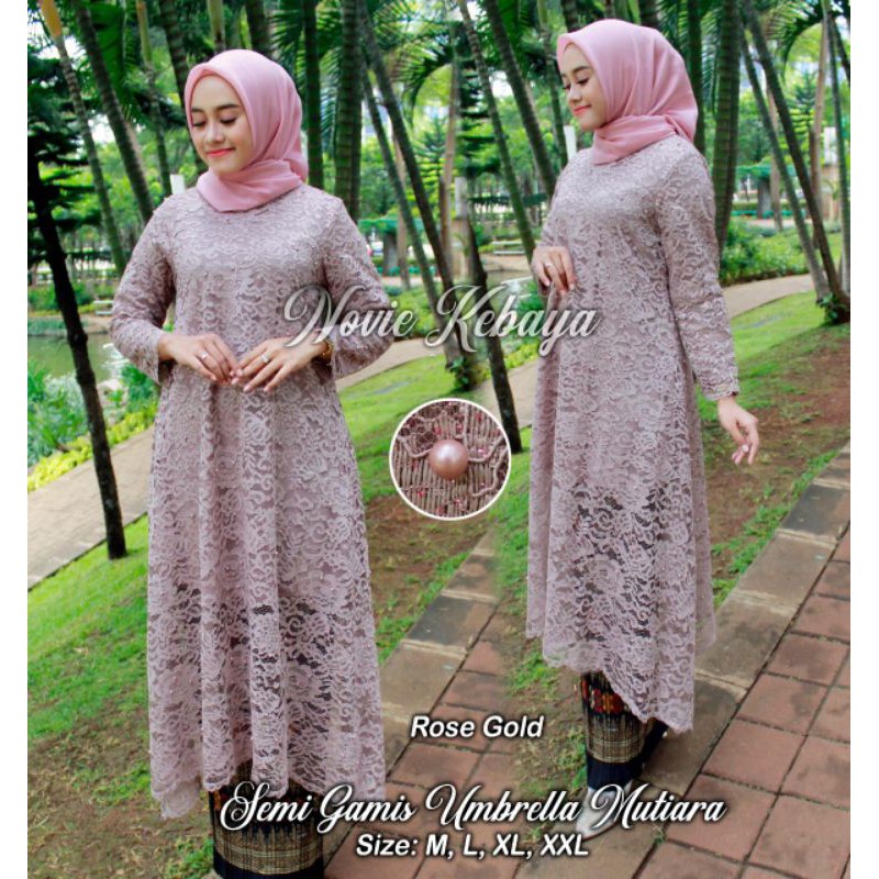 {MURAH MERIAH}semi gamis umrella brukat/kebaya pesta