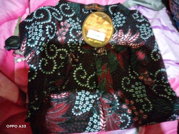 Blouse Big Size Batik Wanita Atasan Batik Big Size Baju Kerja  S-m-l-xl-xxl-3l-4l-5l Seragam Batik