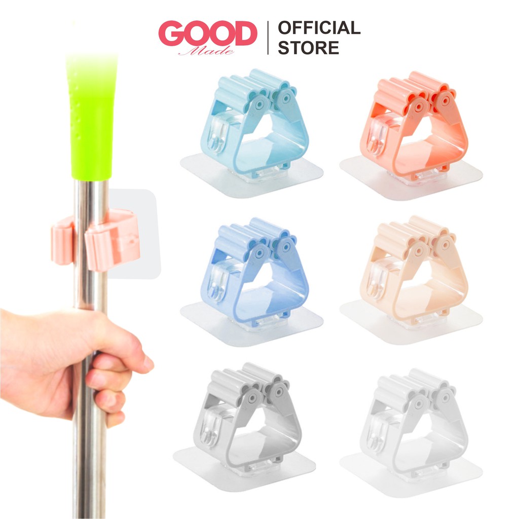 GOOD MADE - Gantungan Sapu &amp; Pel Dinding Pengait Penjepit Gagang Mop Holder Moop Broom Holder COD