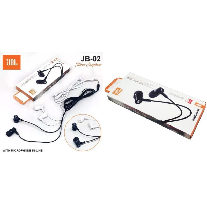 Headset Handsfree J JB02 Earphone Handset J JB-02 Mega Bass