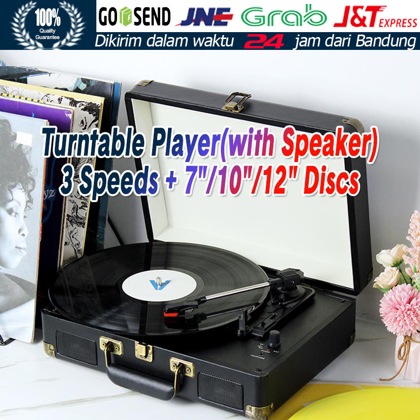 Pemutar Piringan Hitam 33rpm Antik Gramophone Audio Vinyl Dekorasi Rumah Kamar Tamu Gramofon