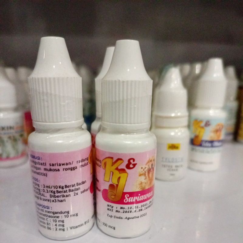 Obat Tetes Untuk Kucing dan Dog Sariawan KJ 10ml