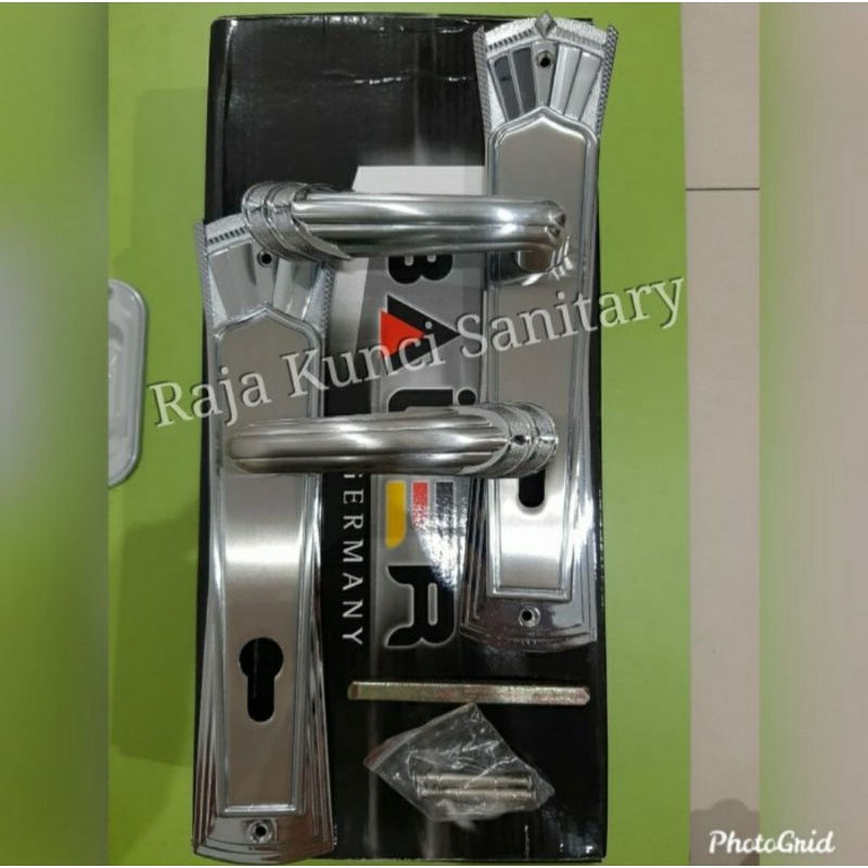 Handle Pintu Plate Tebal SN NP/Handle Pintu Besar/Gagang Pintu/Pegangan Pintu