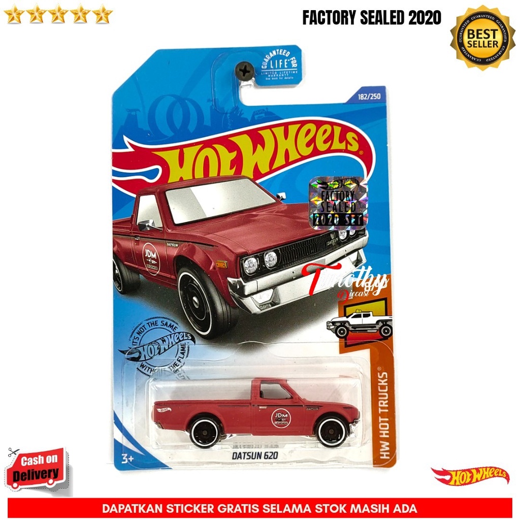 Hot Wheels Factory Sealed 2020 FS Datsun 620 JDM Merah Pickup Diecast