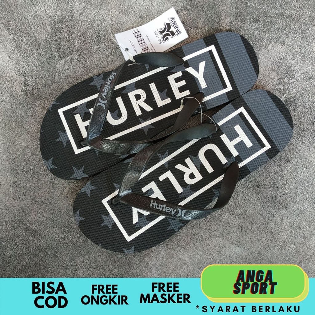 SANDAL JEPIT PRIA HURLEY / SENDAL COWOK JEPIT KASUAL KEKINIAN / SANDAL DISTRO KEREN RUMAHAN PREMIUM