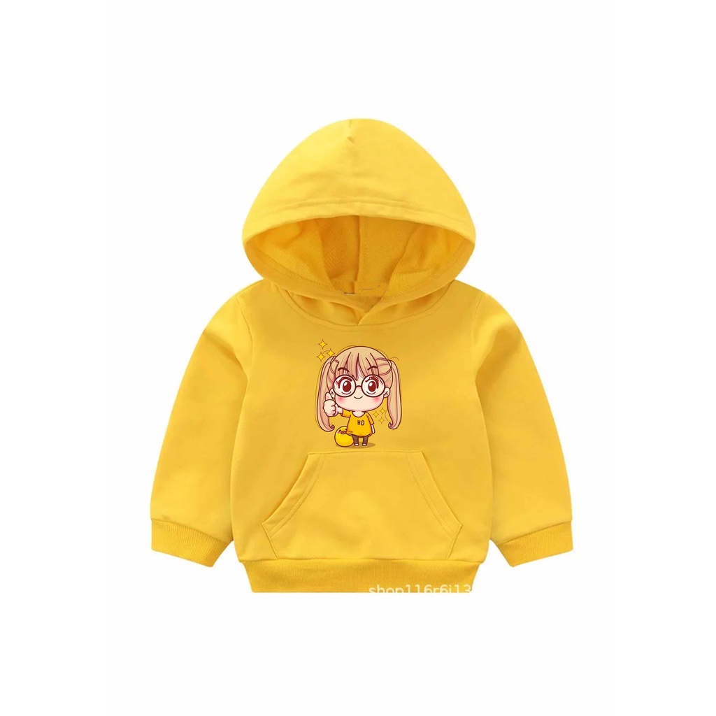 Hoodie Kawai girl Sweater Anak Fleece Pakaian Anak