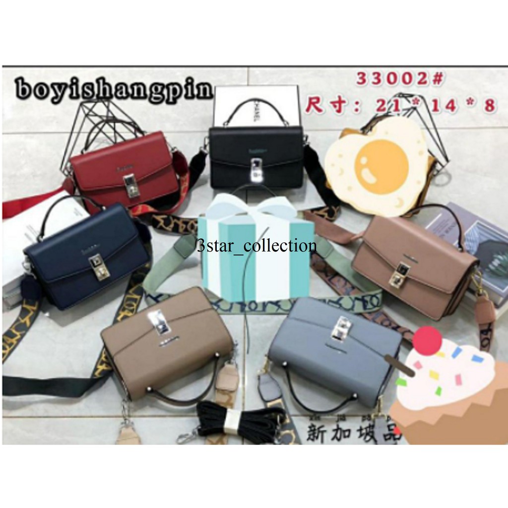 tas ck import / tas wanita import 3 tali / tas selempang ck 3 tali / tas import fashion wanita 6045