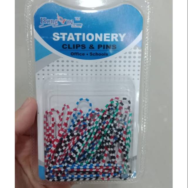 

Paper Clip / Penjepit Kertas 50mm 40pcs warna belang2