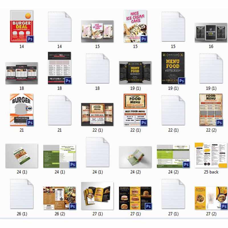 40+ Template Desain Menu Restaurant Format Psd Siap edit