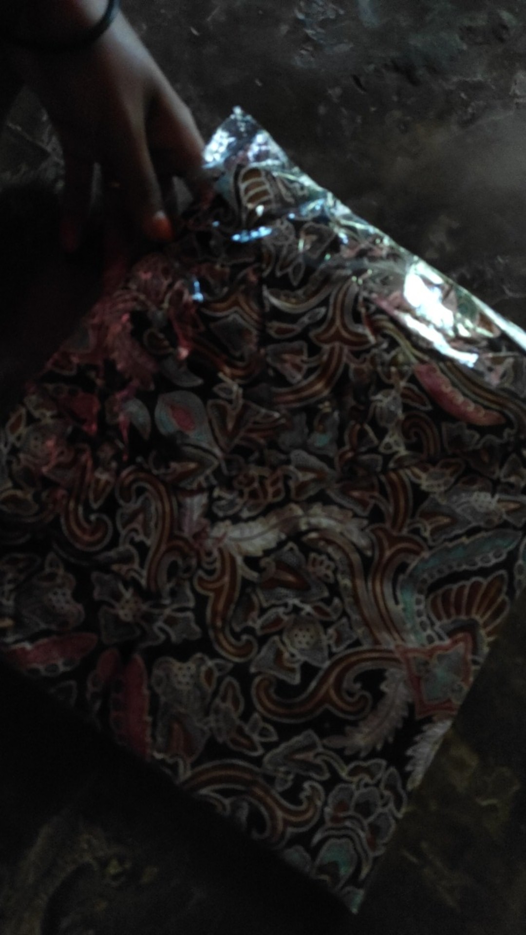 New Kemeja Batik Pria Lengan Panjang Motif Seno Biru Cirebon Mataram Gurita Kuning Motif Mocca Biru