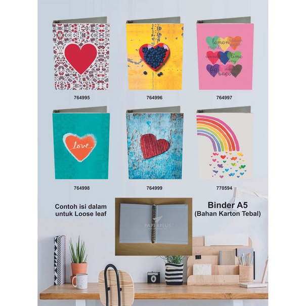

Binder A5 / Binder Note A5 / Love / Set 2953