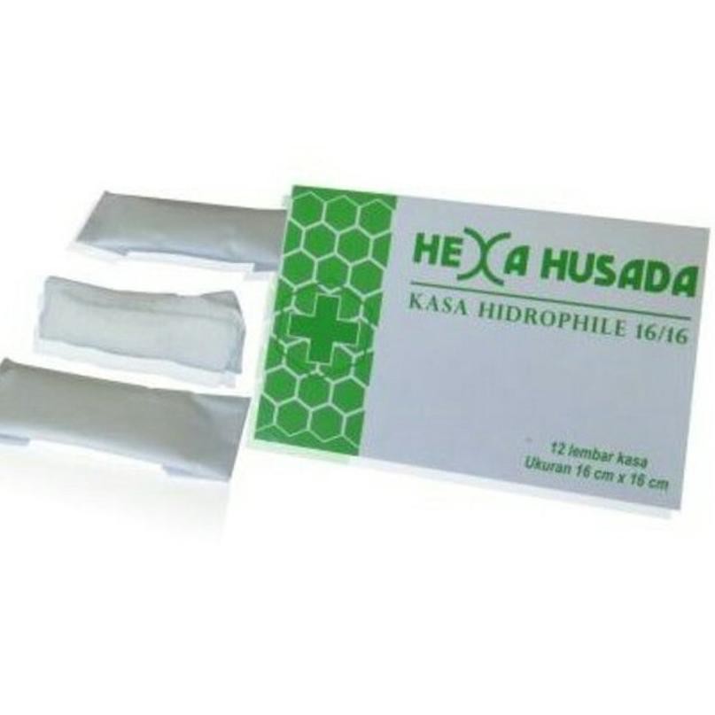 Terbaru Kasa Steril Hidrofil 16x16 isi 12 Lembar HEXA