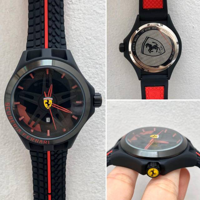 JAM TANGAN FERRARI'S A REF00293 RODA RUBBER SEUPER PREMIUM AAA