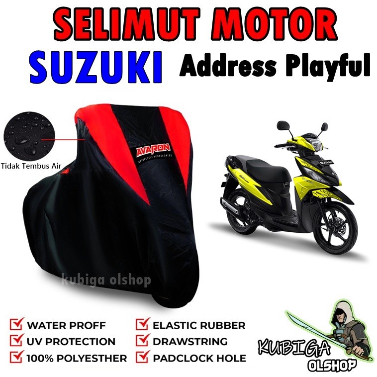 Selimut Motor Suzuki Address Playful / Pelindung Penutup Motor Adres
