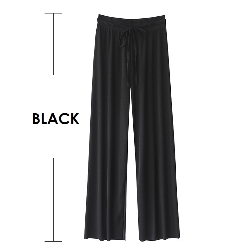 KULOT BEST SELLER / KULOT HIGHWAIST WIDE LEG PANTS / CELANA KULOT WANITA / CELANA KULOT IMPOR / CELANA PANJANG LEBAR-Black