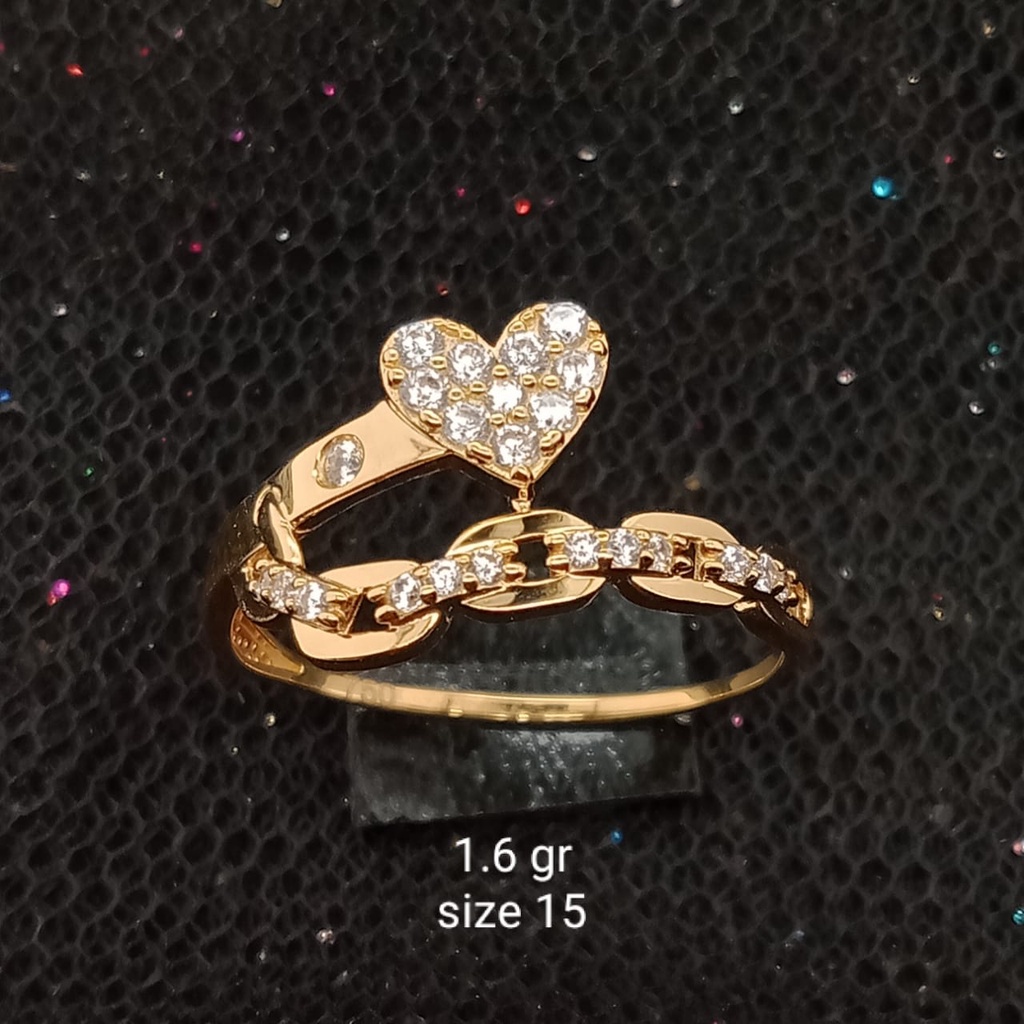 Cincin Emas 17K - 1.6 gr Kadar 750 - 129