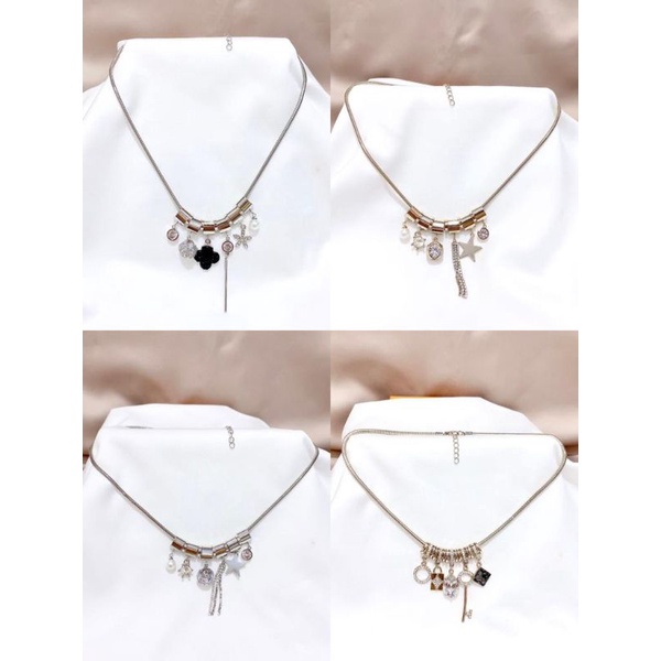 Kalung Mutiara/Titanium import Anti Karat