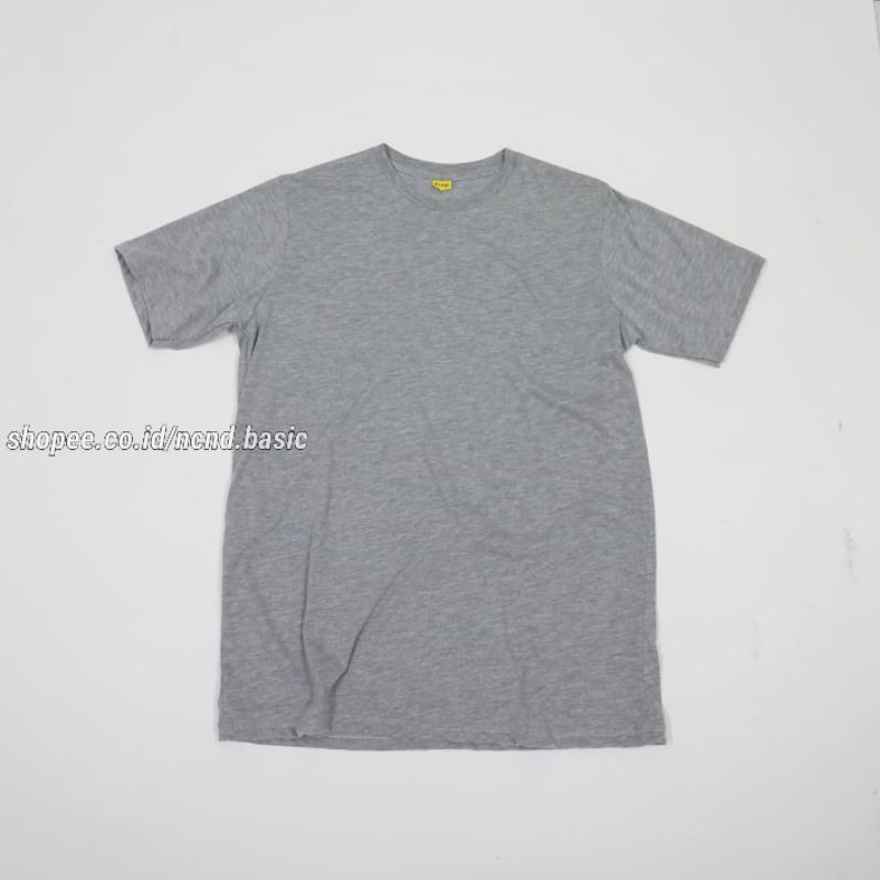 KAOS POLOS COTTON COMBED 30S GREY MISTY