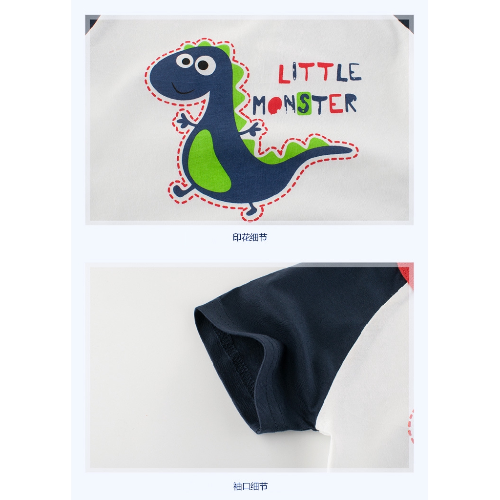 Kaos T Shirt Korea Anak Laki Laki Lengan Pendek Gambar Kartun