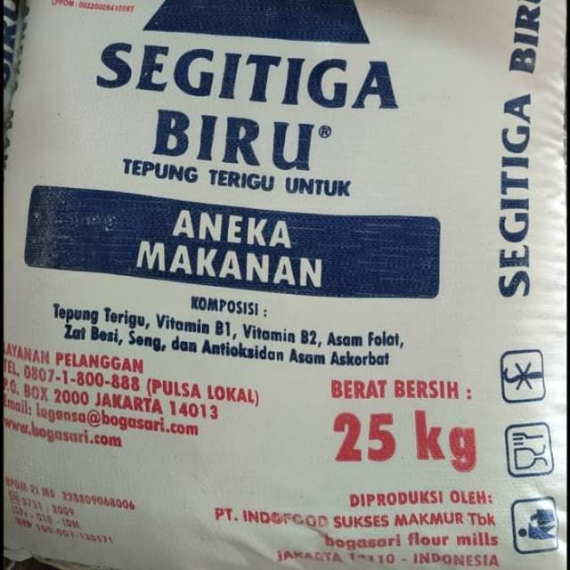 Tepung Terigu Bogasari Segitiga Biru KARUNG 25kg