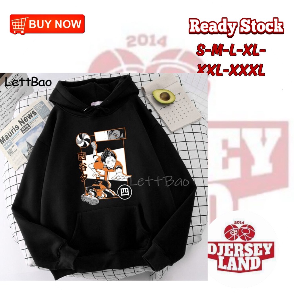 JAKET PRIA KEREN ANIME HAIKYUU HOODIE ANIME JEPANG