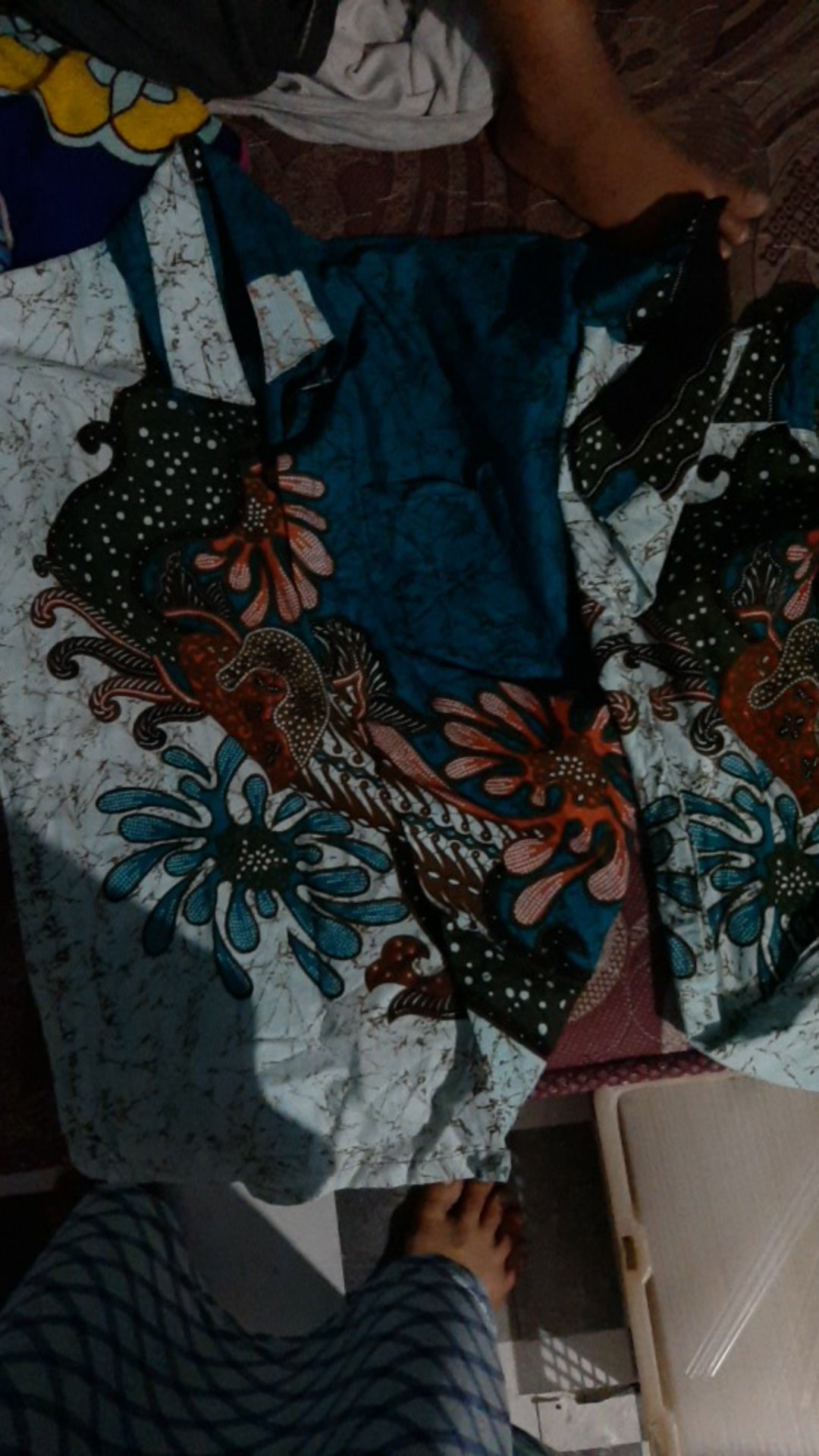 Asifa Batik Hrb026 Kenongo Kemeja Tosca Pendek Pekalongan Padi M L Xl Sogan Tulis Halus Kemeja Batik
