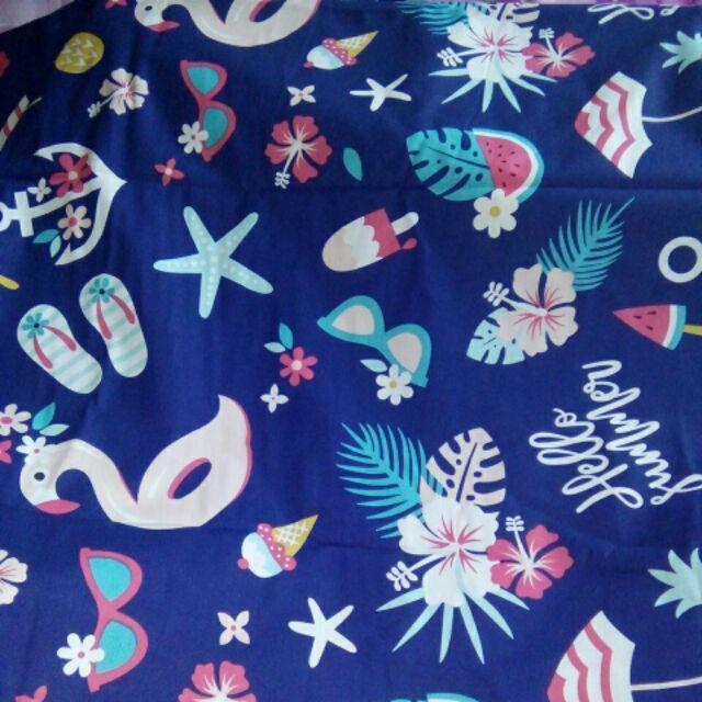 Hello Summer - Kain Sprei Katun Lokal Meteran Star Bintang Kecil
