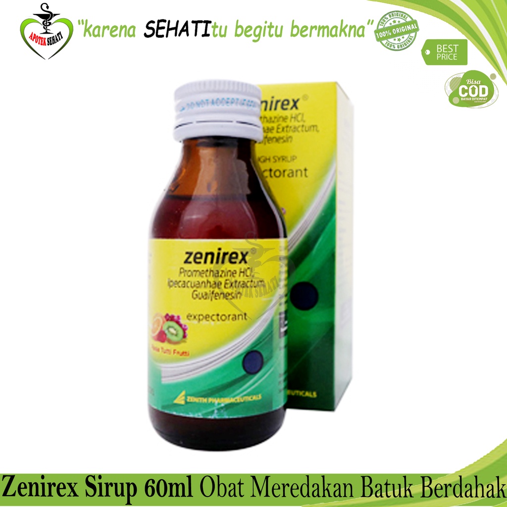 ZENIREX SIRUP EKSPEKTORANT OBAT BATUK 60ML