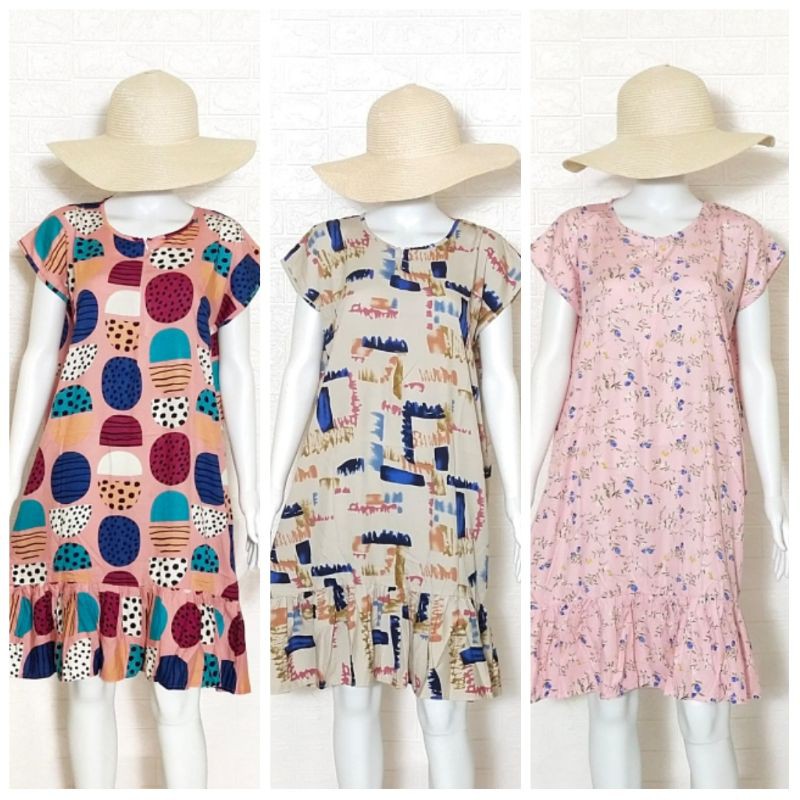 Daster Busui Ruffle Pendek Daster Tunik Daster Viral Daster Busui Ruffle Pendek Daster Tunik Daster Viral