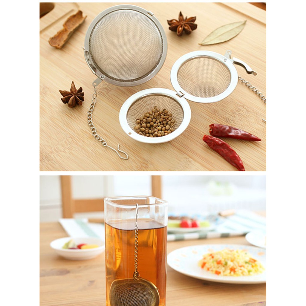 [READY STOCK] Stainless Steel Tea Ball Strainer Mesh Infuser Filter