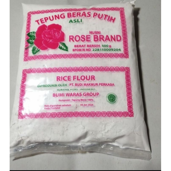 

Tepung beras Rosebrand 500 gr