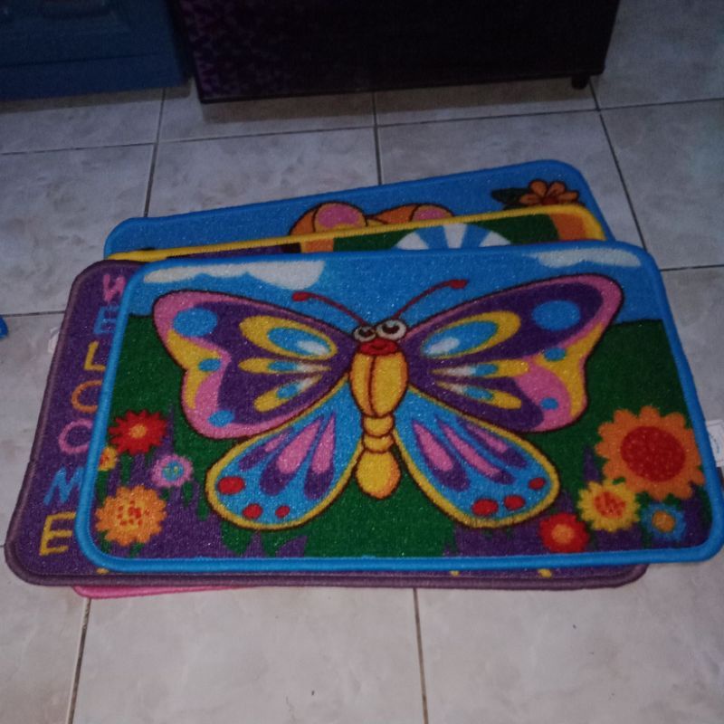 keset karet motif anti slip-keset karet-keset motif