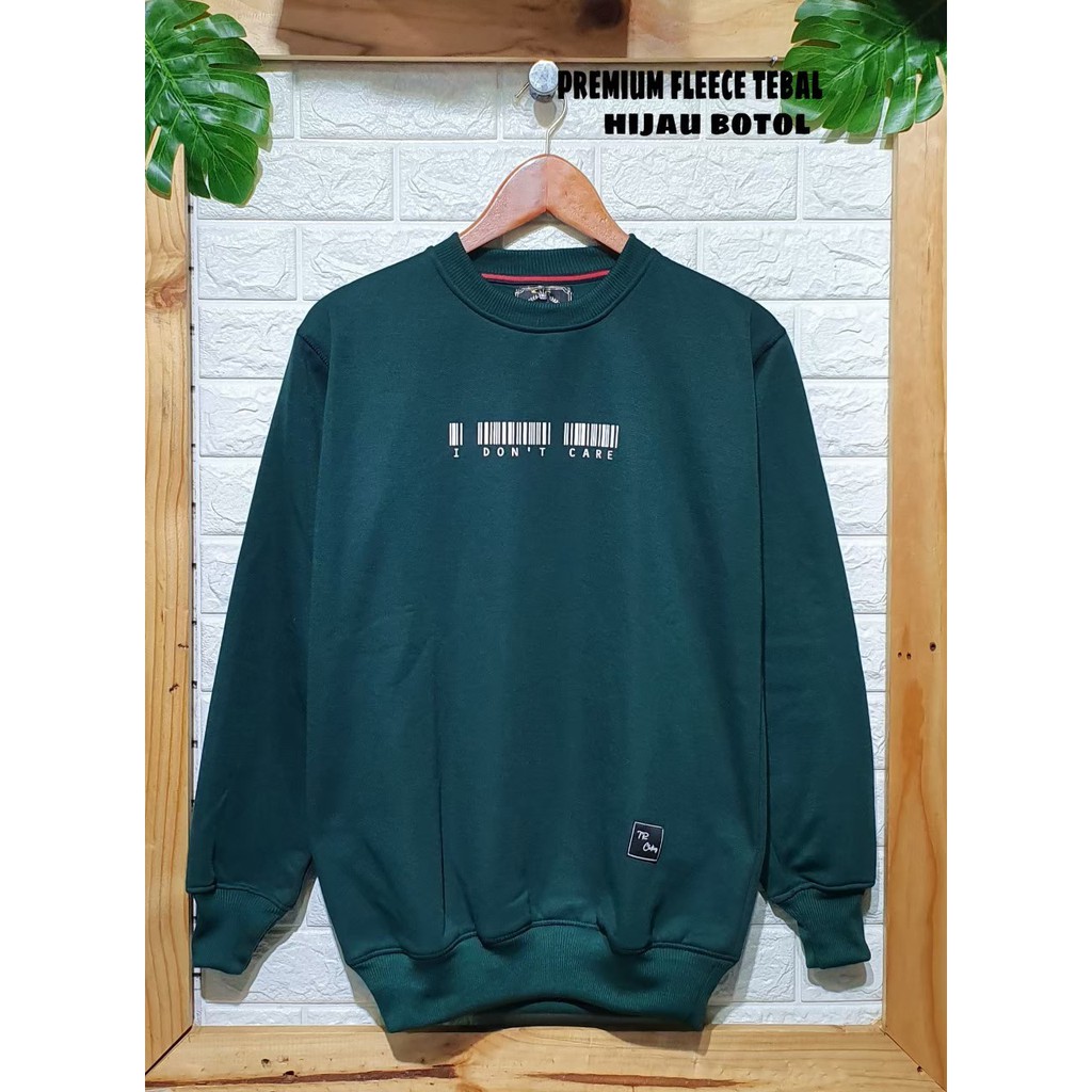 Crewneck Distro Original Brand Bandung INSOMNIA Hijau Botol Cotton Premium Destro By Zoyha_Store