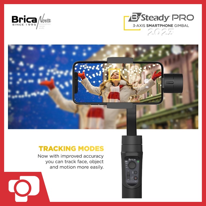 Brica B-Steady Pro 2023 Version 3-Axis Gimbal Stabilizer