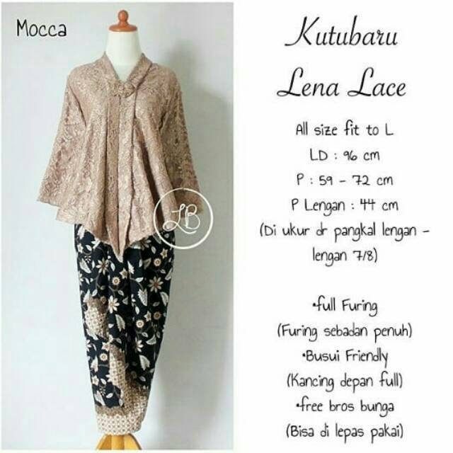 Kebaya Modern Setelan Floy Brukat / Floy Brokat Grey Dan Lainnya