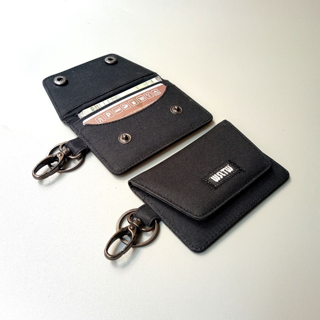 Dompet Stnk Mobil Gantungan Kunci Motor Slot ETOLL black - WSGK098