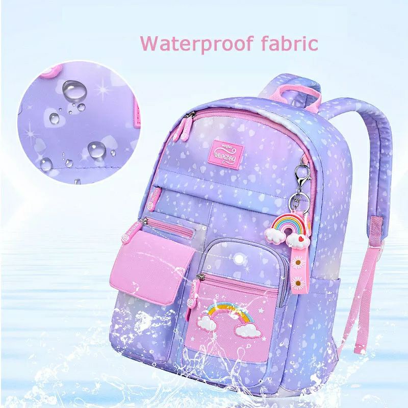 Tas Ransel Backpack Sekolah Anak Remaja SD SMP SMA Model Pelangi 2