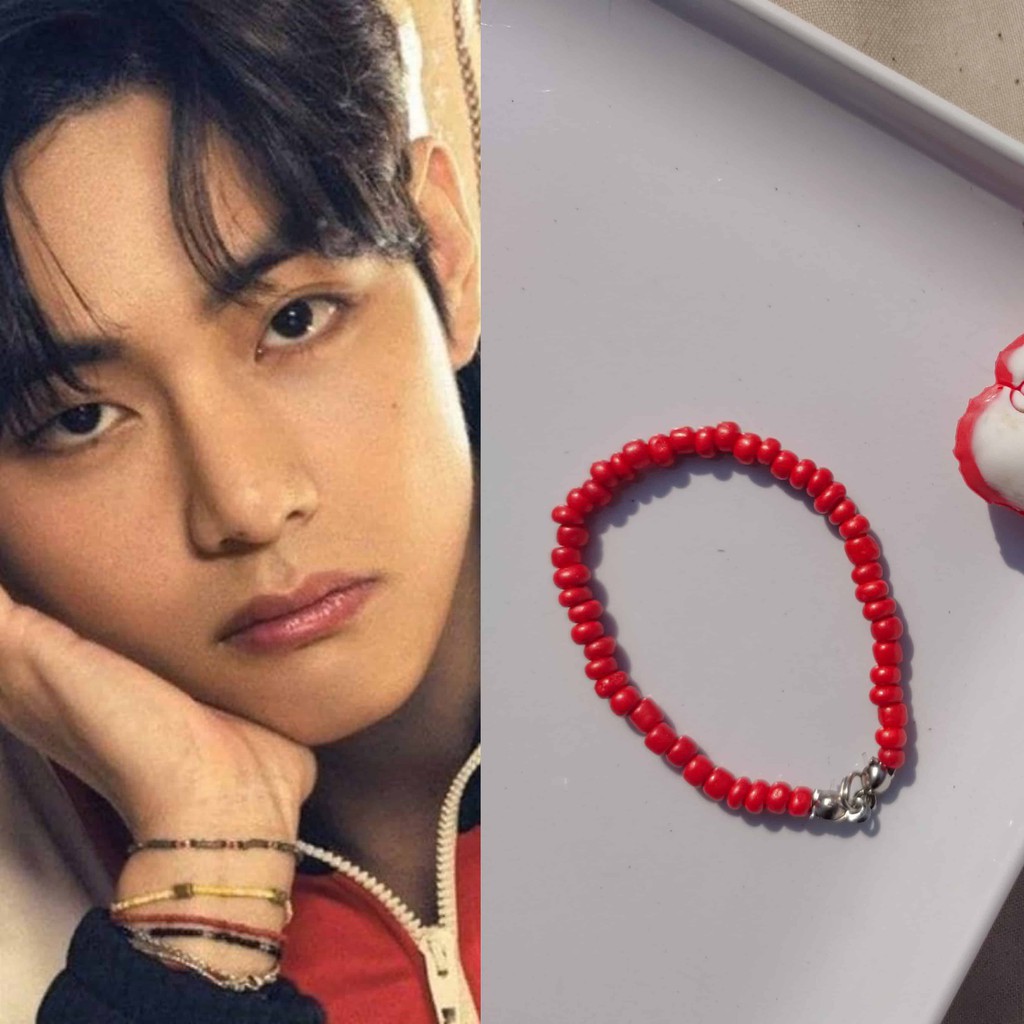 V BTS Beaded Bracelet