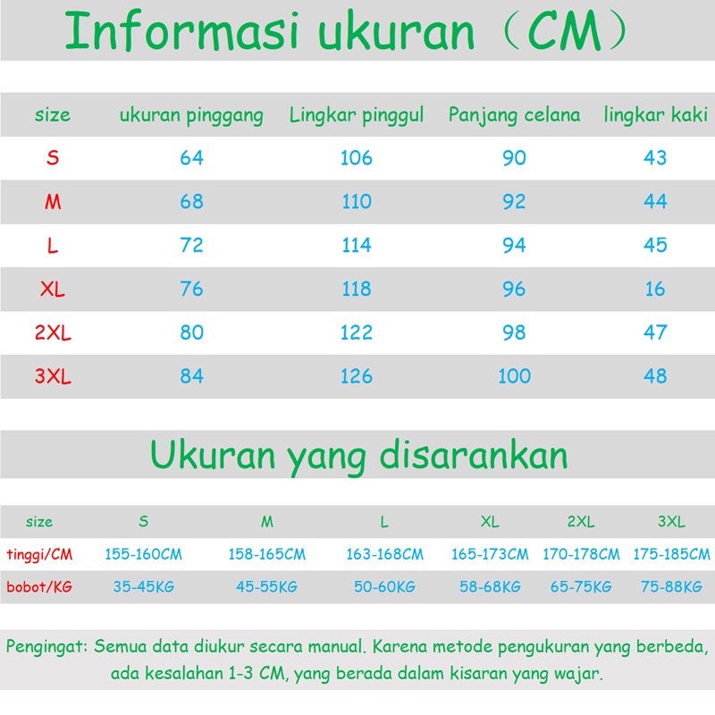 Celana panjang pria celana korean style pria kasual loose pants elastis celana stretch pria celana olahraga pria panjang celana training pria