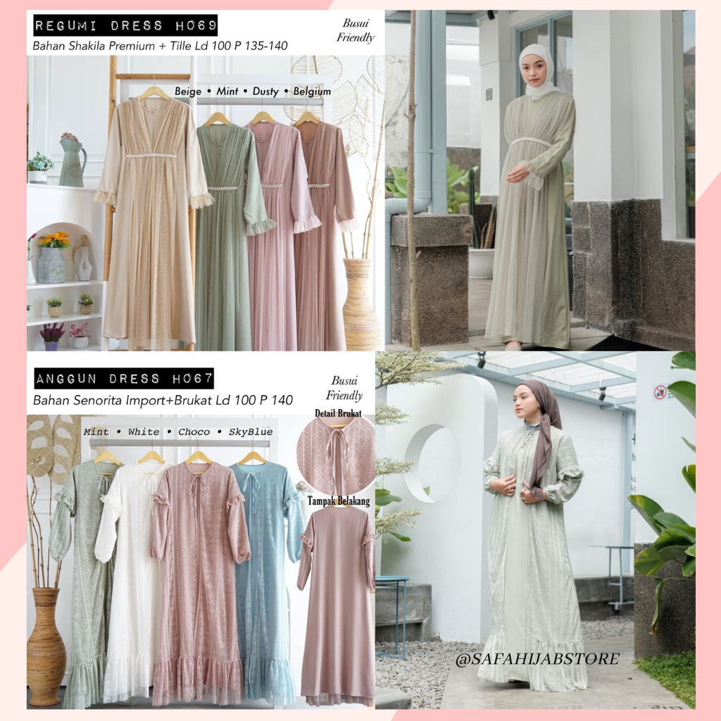 DRESS PESTA MINT SAGE / GAMIS KONDANGAN / DRESS BRIDESMAID