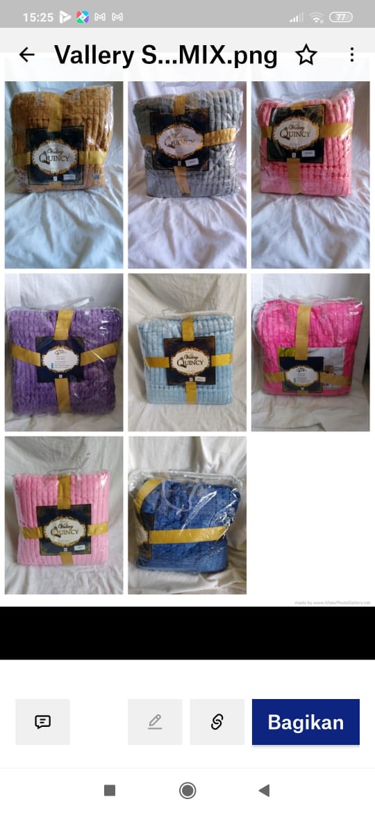 Selimut Bulu Polos Vallery Quincy Halus Lembut Panjang Ukuran 160x200 Dewasa Murah - Ijn Plaza