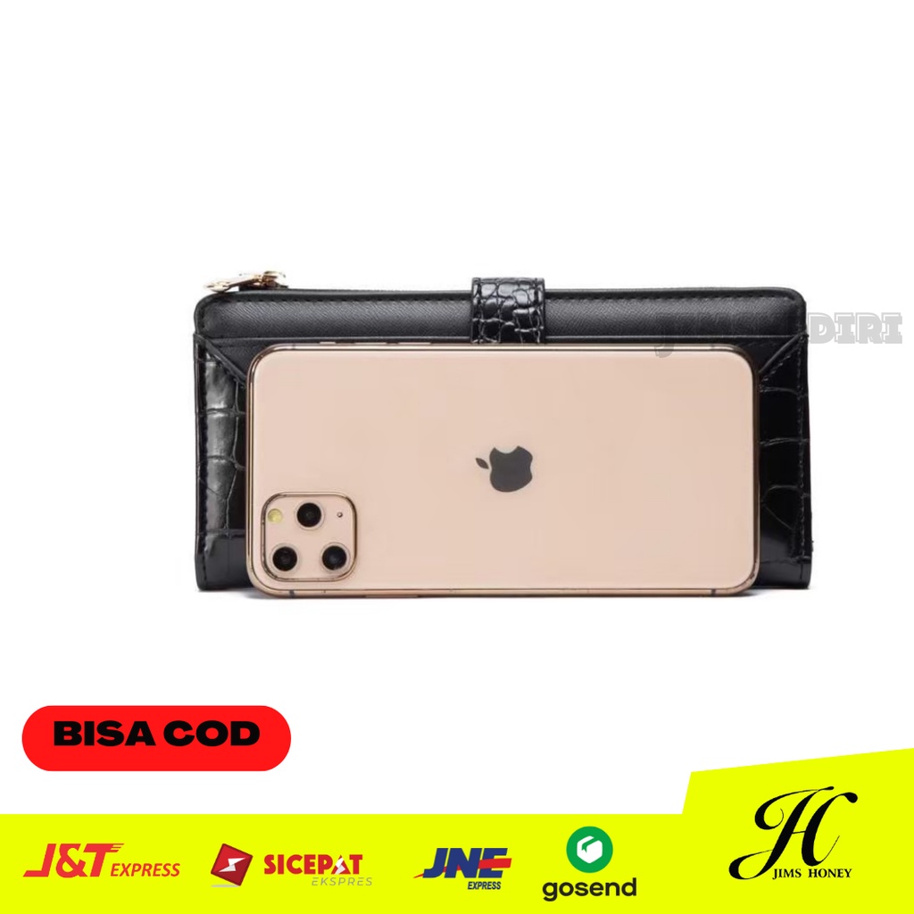 Dompet Jims Honey Lipat Panjang card holder Wanita Import Korea Premium Nicole Wallet Jimshoney