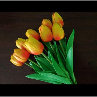  Bunga  Tulip  Latex Artificial Tulip  Hiasan  Palsu Plastik 