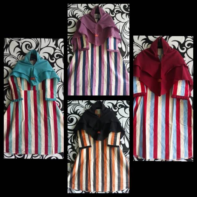 PROMO SETELAN GAMIS ANAK/GAMIS ANAK KATUN KANVAS/GAMIS ANAK MOTIF SALUR/FASHION ANAK MUSLIMAH