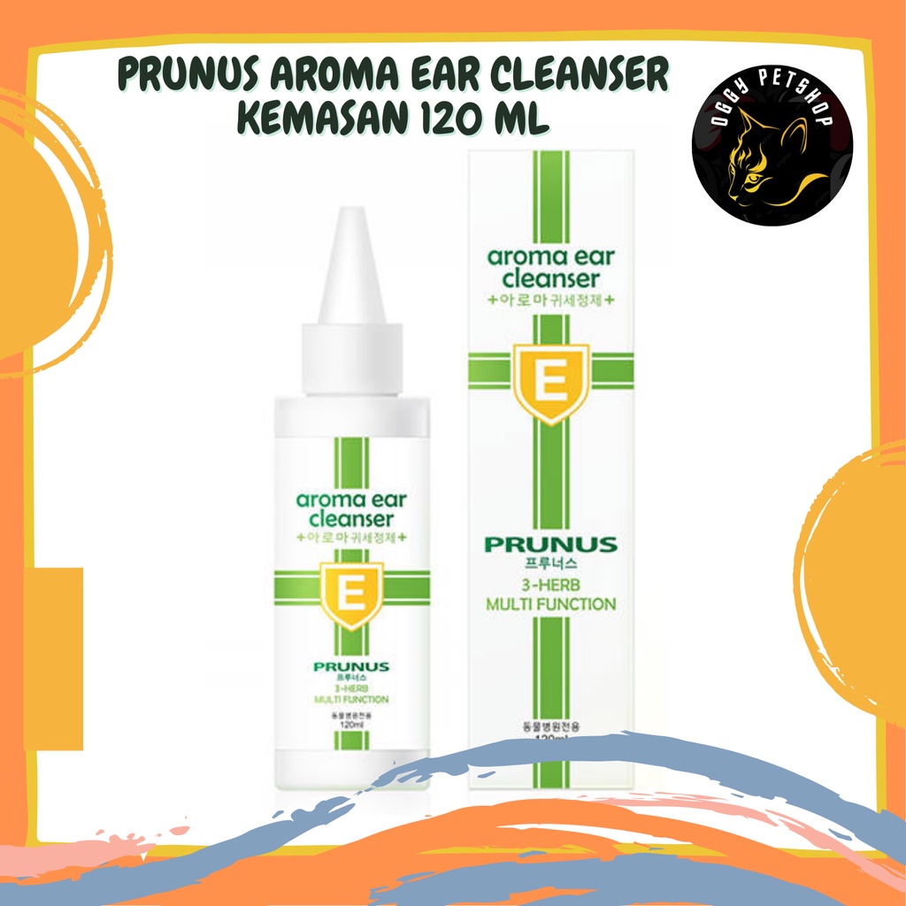 PRUNUS AROMA EAR CLEANSER DOG/CAT 120ML