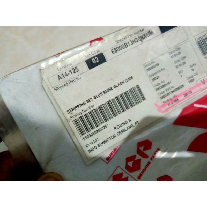 Striping Skywave Blueshine dan mocca Original SGP