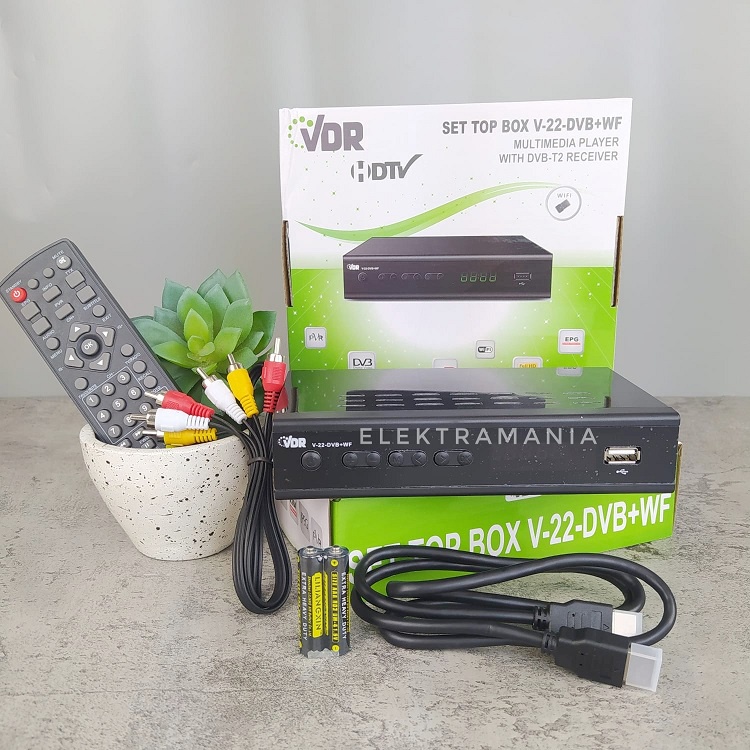 Set Top Box V-22- DVB T-2 VDR + Wifi